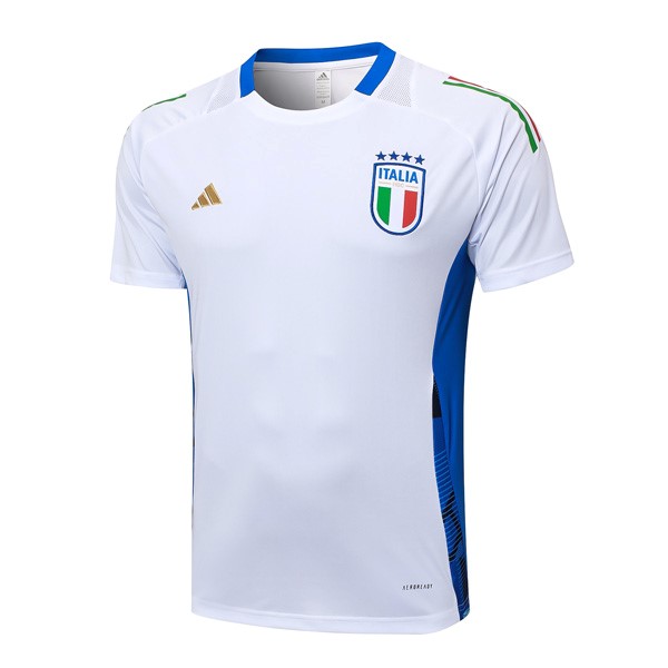 Camiseta Entrenamiento Italia 2024-25 Blanco Azul